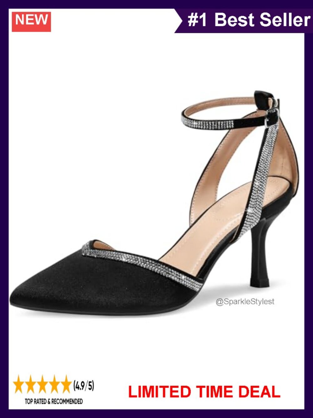 Kitten Heels Closed Toe Dress Pumps